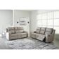 Ashley Lavenhorne Manual Loveseat in Pebble, , large