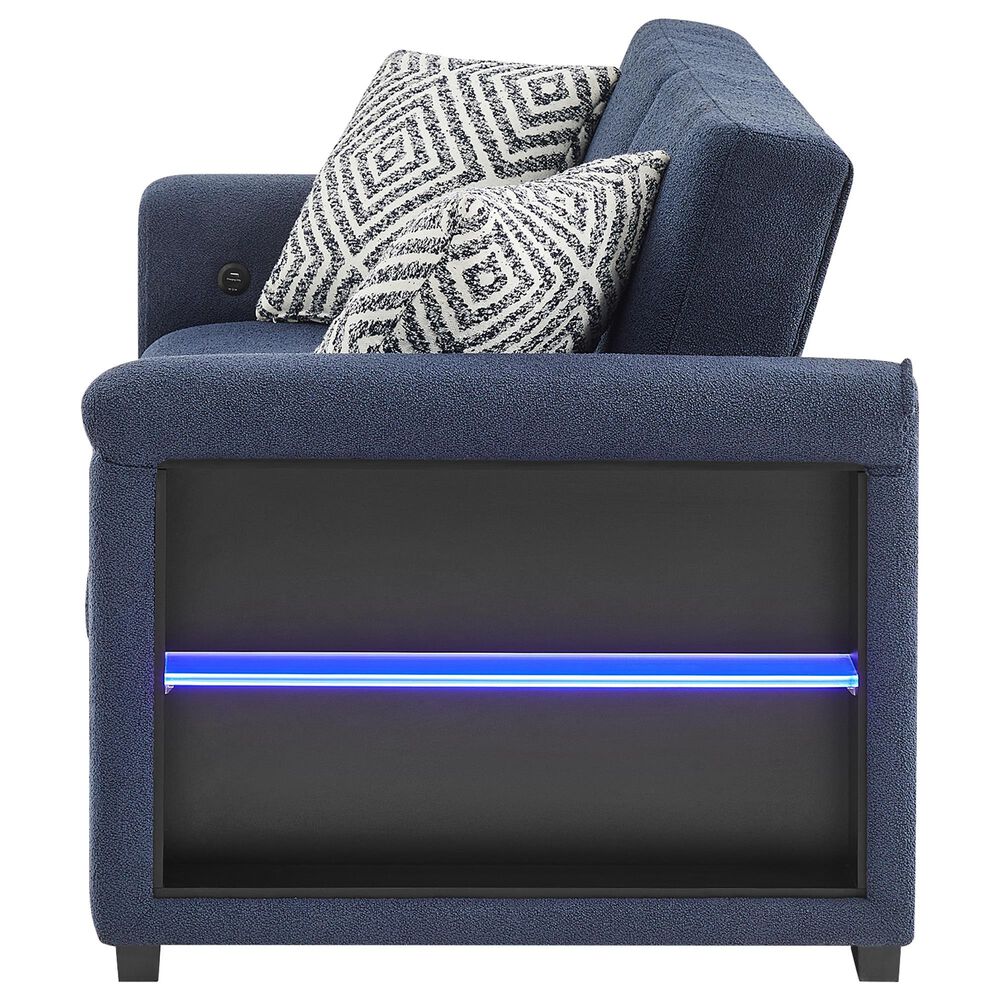 Modern Market Pull-out Sofa Bed in Navy, , large