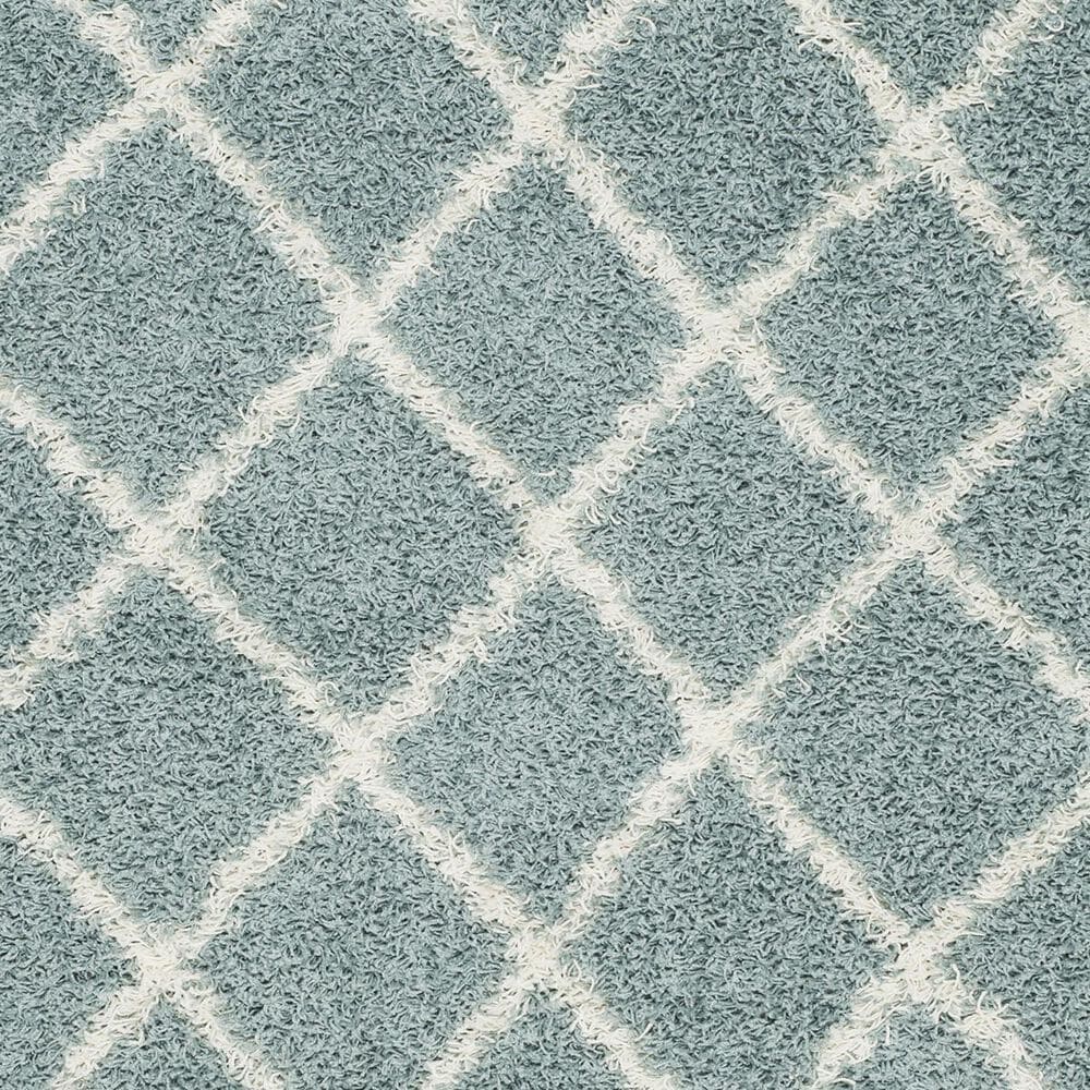 Safavieh Dallas Shag SGD258C-26 2&#39;3&quot; x 6&#39; Seafoam/Ivory Runner, , large
