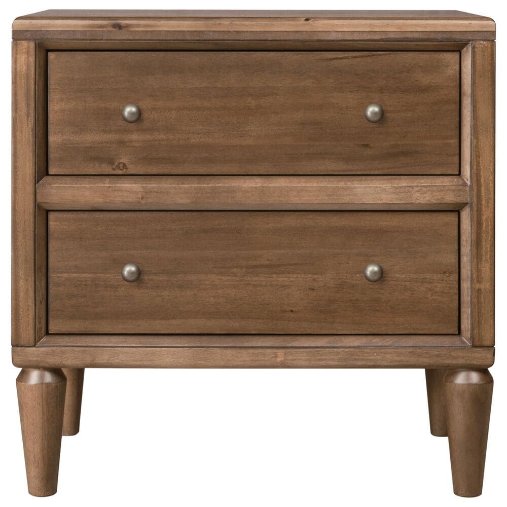 Urban Home Langley Queen Upholstered Panel Bed with Two Nightstands in Autumn Forest, , large