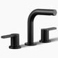 Kohler Elate Widespread Bathroom Sink Faucet in Matte Black, , large