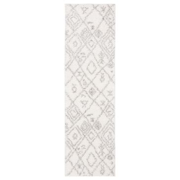 Safavieh Parma Shag PMA583A 2"3" x 9" Cream and Grey Runner, , large