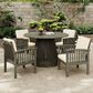 Hearth and Haven 5-Piece Outdoor Dining Set with Cream Cushion in Grey, , large