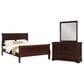 Crown Mark Louis Philip 3-Piece Queen Bedroom Set in Cherry, , large