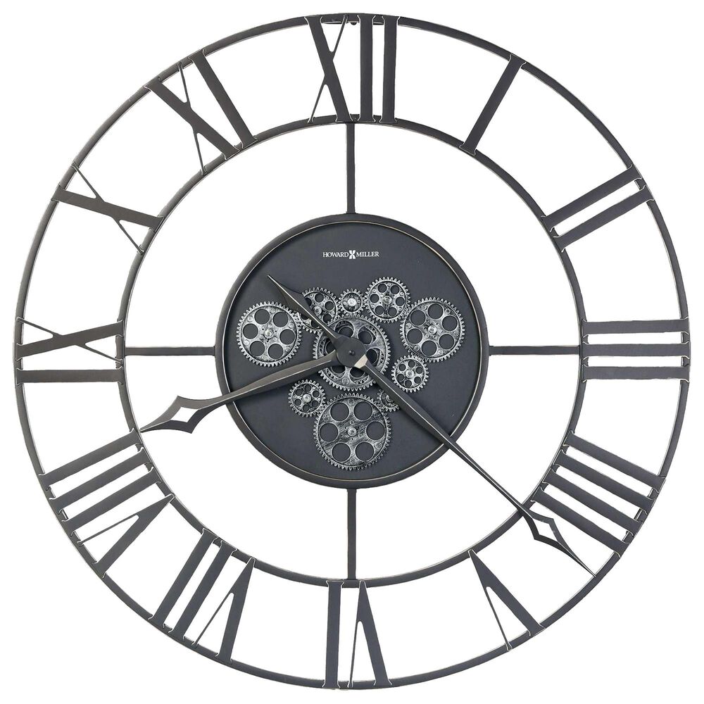 Howard Miller Aiko Wall Clock in Charcoal, , large