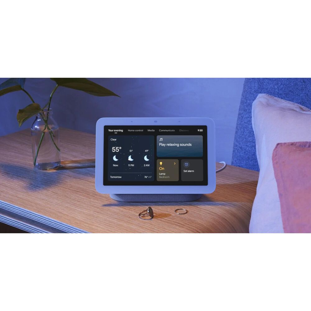 HP Nest Hub - Chalk &#40;2nd Generation&#41; + Yale Lock Electronic Deadbolt in Oil Rubbed Bronze, , large