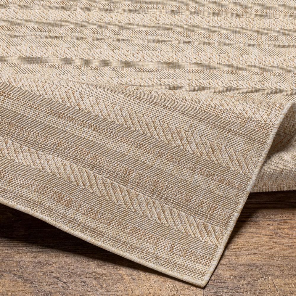Surya Eagean EAG-2409 Light Beige, Brown, Cream and Light Brown 2&#39; x 2&#39;11&quot; Indoor/Outdoor Area Rug, , large