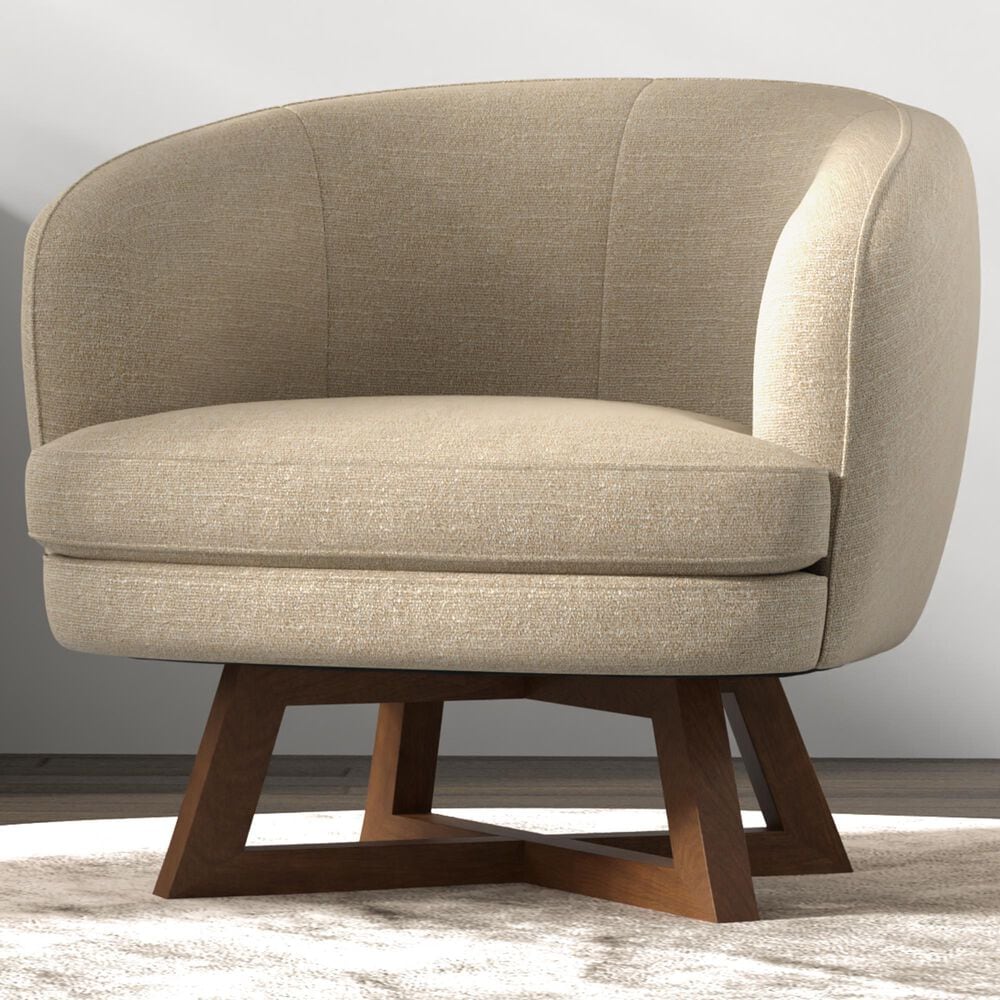 Golden Wave Furniture Moira Swivel Chair in Sand, , large