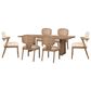 Urban Home Carlisle 7-Piece Rectangular Dining Set with Side Chairs and Arm Chairs in Toffee Crunch, , large