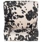 Linon Home Decor Draper Office Chair with Black and White Cow Cushion in Chrome, , large