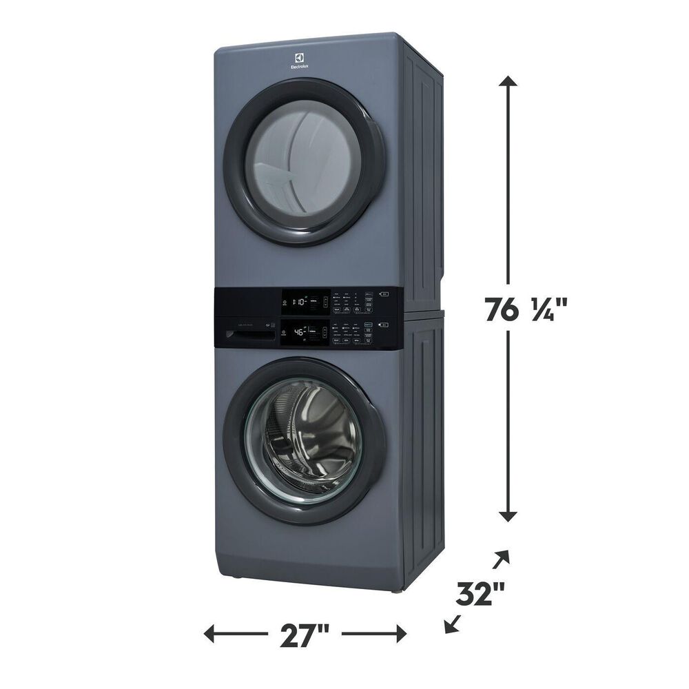 Electrolux 300 Series Gas Laundry Tower in Denim Blue, , large