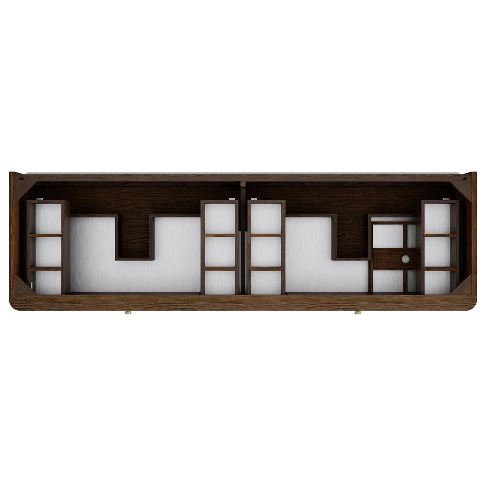 James Martin Allamari 72" Double Bathroom Vanity in Sable with 3 cm Phantome Eclos Top and Rectangular Sinks, , large