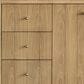 James Martin Vanities Hudson 48" Single Bathroom Vanity in Light Natural Oak with 3 cm Eternal Jasmine Pearl Quartz Top and Rectangular Sink, , large