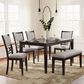 Ashley Langwest 6-Piece Rectangular Dining Set in Cherry Brown, , large