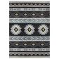Dalyn Rug Company Phoenix PH3 3" x 5" Black Indoor/Outdoor Area Rug, , large