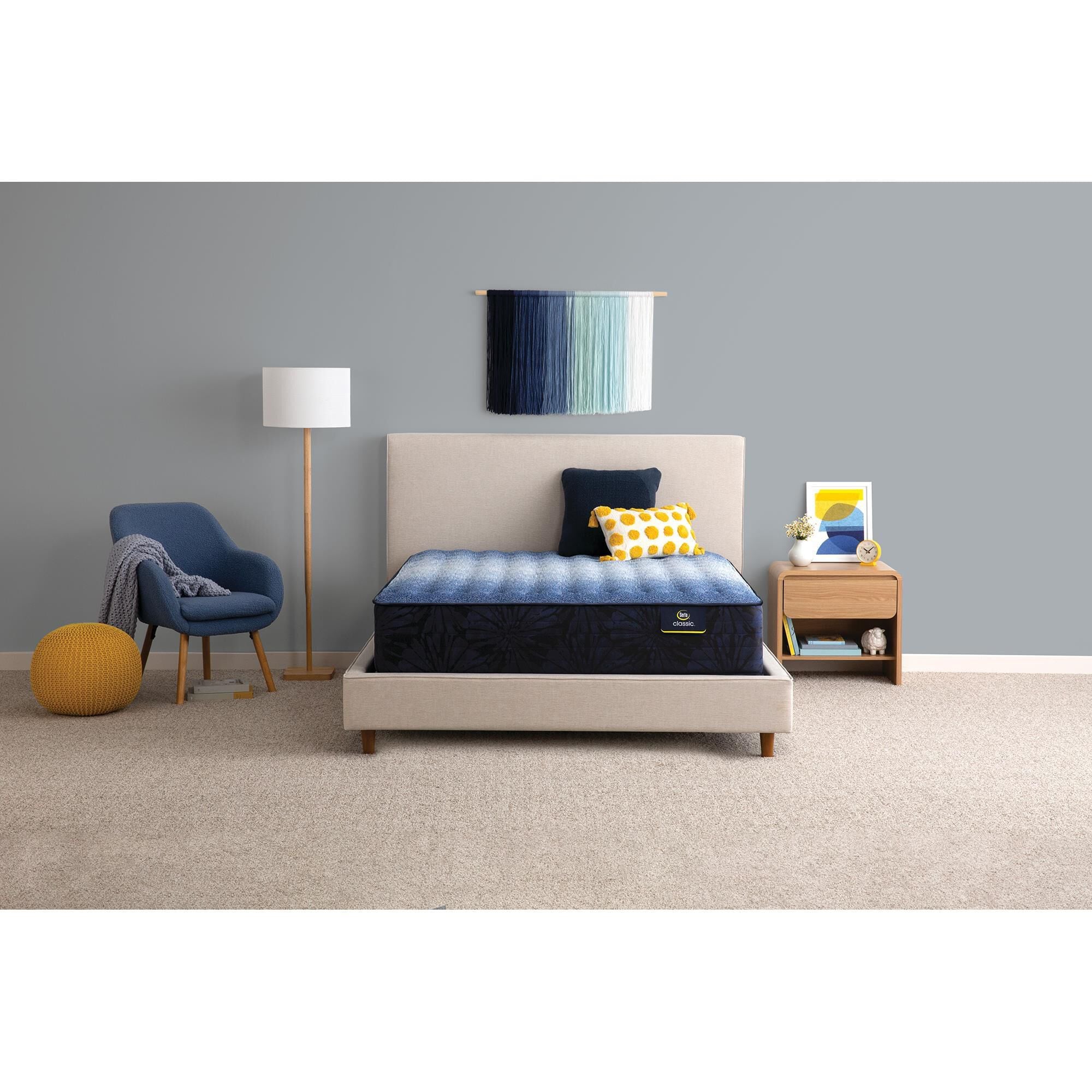 Serta Brecon Firm Queen Mattress with High Profile Box Spring