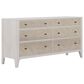 Vantage Mezzanine Mirrored 6 Drawer Dresser and Mirror in Dove Gray, , large