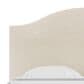 Viceray Collections Emily Queen Upholstered Panel Bed with Arched Headboard in Ivory Cream, , large