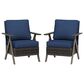 Sunwell Garden 3-Piece Patio Chat Set in Navy, , large