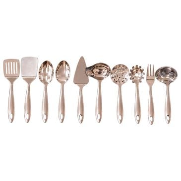 Housewares International 10-Piece Serving Set in Stainless Steel, , large