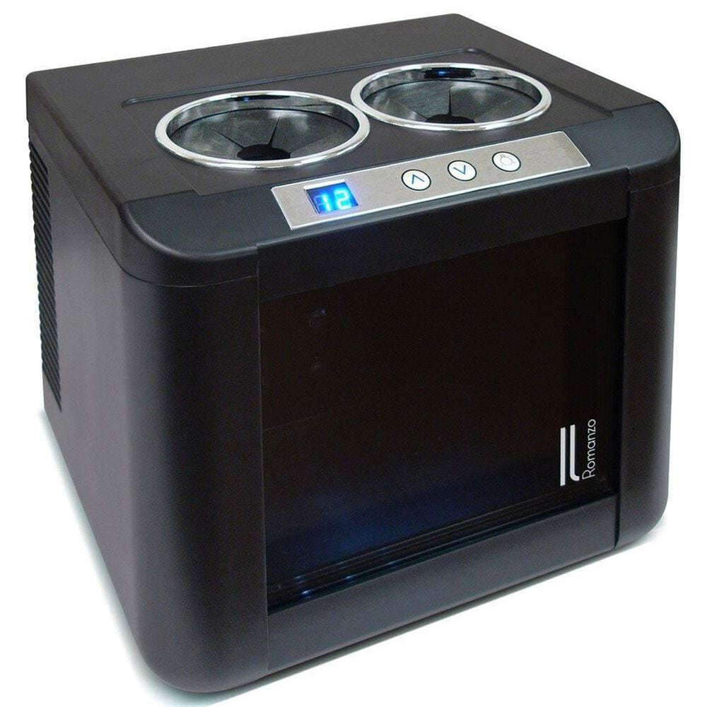 Vinotemp 12 Inch Wide 2 Bottle Capacity Free Standing Wine Cooler with Thermoelectric Technology in Black, , large
