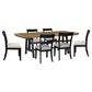 Ashley Galliden and Greddinton 7-Piece Rectangular Dining Set in Black and Brown, , large