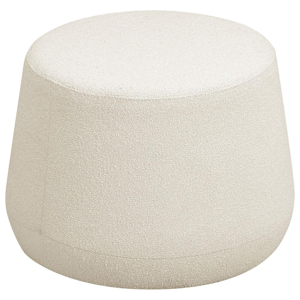 Lifestyle Solutions Grant Round Ottoman in Snow, , large