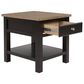 Ashley Drazmine End Table in Brown and Dark Chocolate, , large