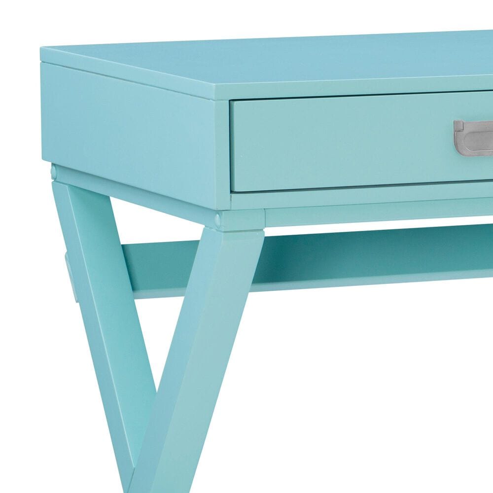 Linon Home Decor Peggy Writing Desk in Baby Blue, , large