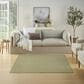 Nourison Courtyard Ivory and Green 5" Square Indoor/Outdoor Area Rug, , large