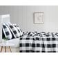 Pem America Truly Soft Everyday 3-Piece Full/Queen Comforter Set in Black and White, , large