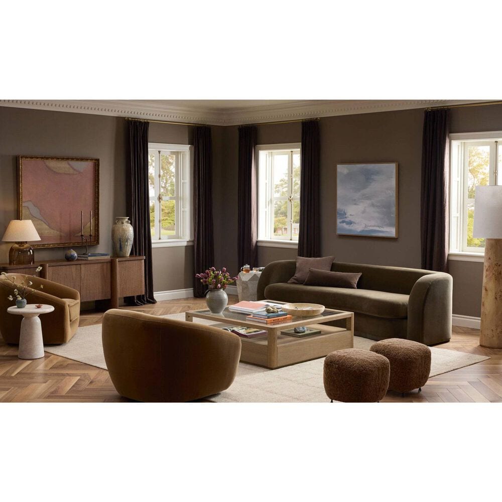 Four Hands Asa Table Lamp in Smoked Brown, , large