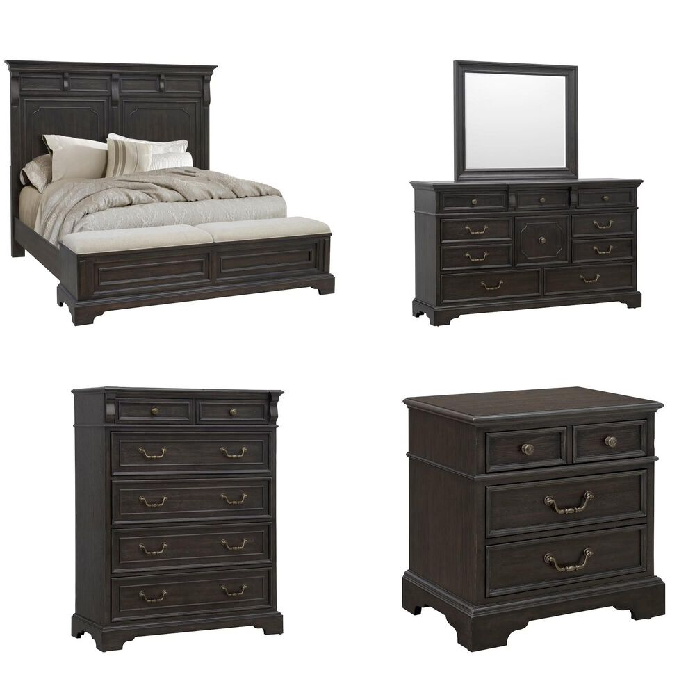 Chapel Hill Hickory Creek 5-PC King Storage Bedroom Set, , large