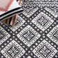 Safavieh Micro-Loop 6" x 9" Black and Gray Area Rug, , large