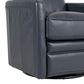 Italiano Furniture Turner Swivel Glider Chair in Blue, , large