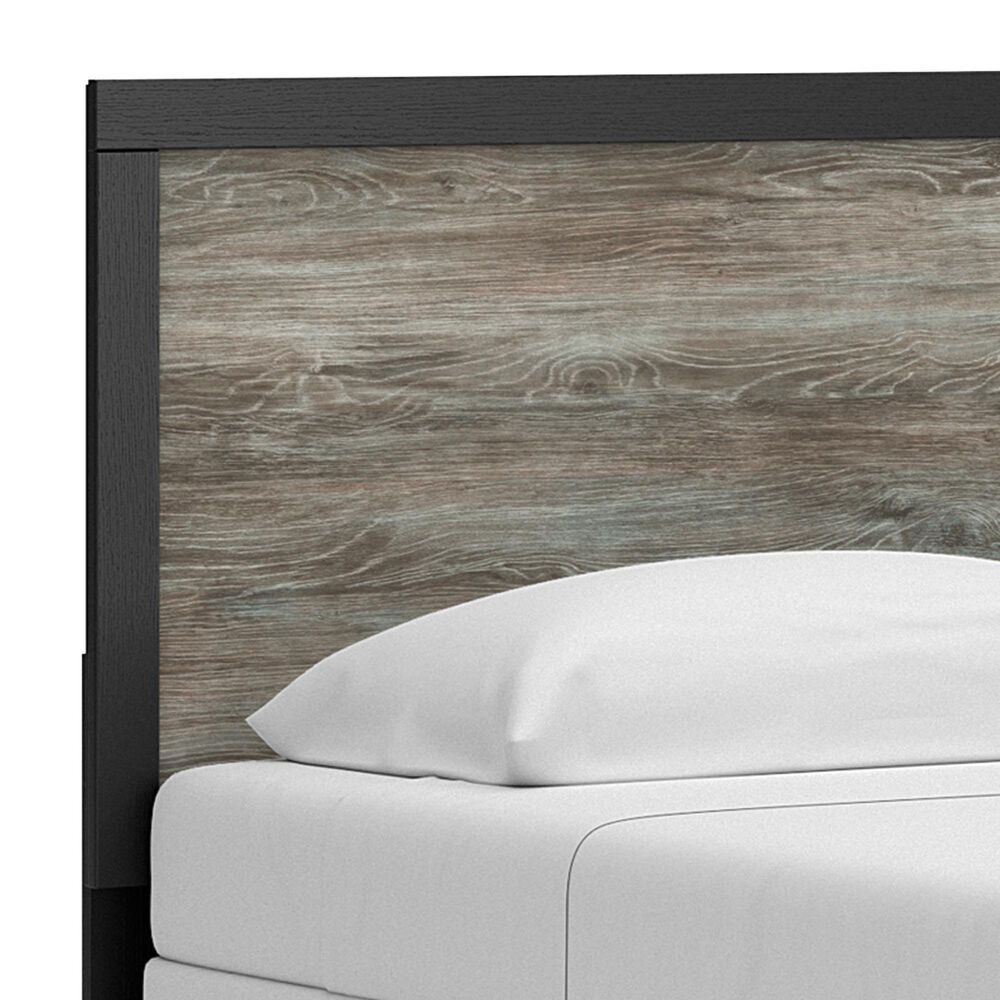 Ashley Broachmyn King Panel Bed in Black and Gray, , large