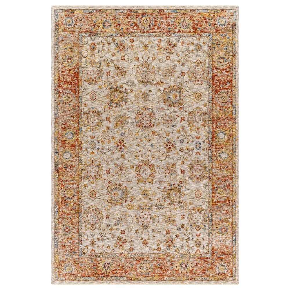 Surya Mona Lisa 2" x 3" Light Sage, Tan, Mustard, Brick Red, Burgundy, Olive and Dark Blue Area Rug, , large