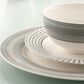 Belleek Pottery Spots and Dots 12-Piece Dinnerware Set in Grey and Black, , large