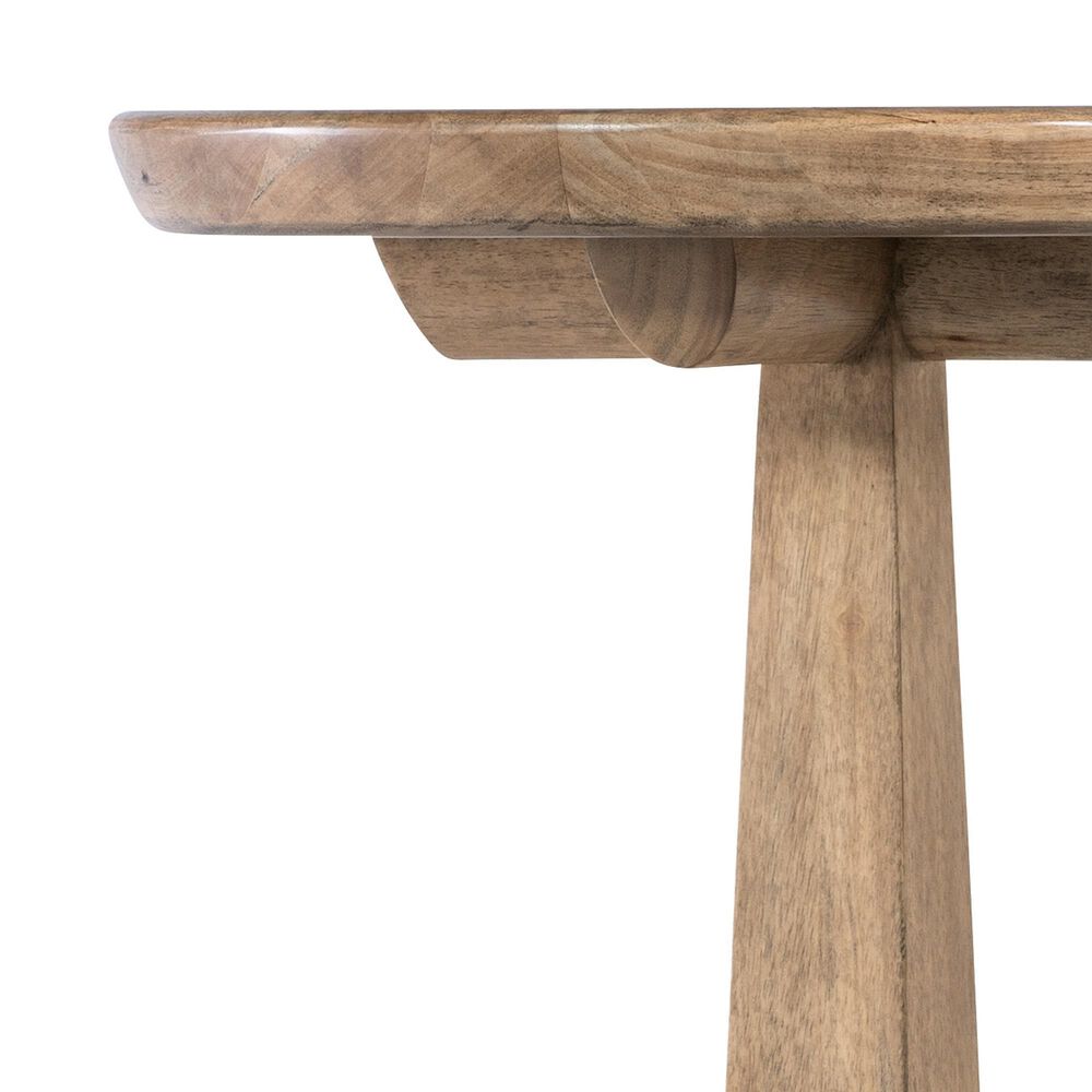 Hooker Furniture Vineyard Row Round End Table in Sonoma, Gray, Beige, Cream and Brown, , large