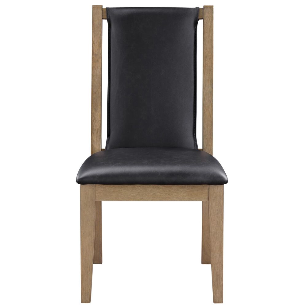 Steve Silver Orinda Dining Table and 6 Dining Chairs in Rustic Sand, , large