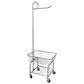 Household Essentials Rolling Laundry Cart with Basket in Silver, , large