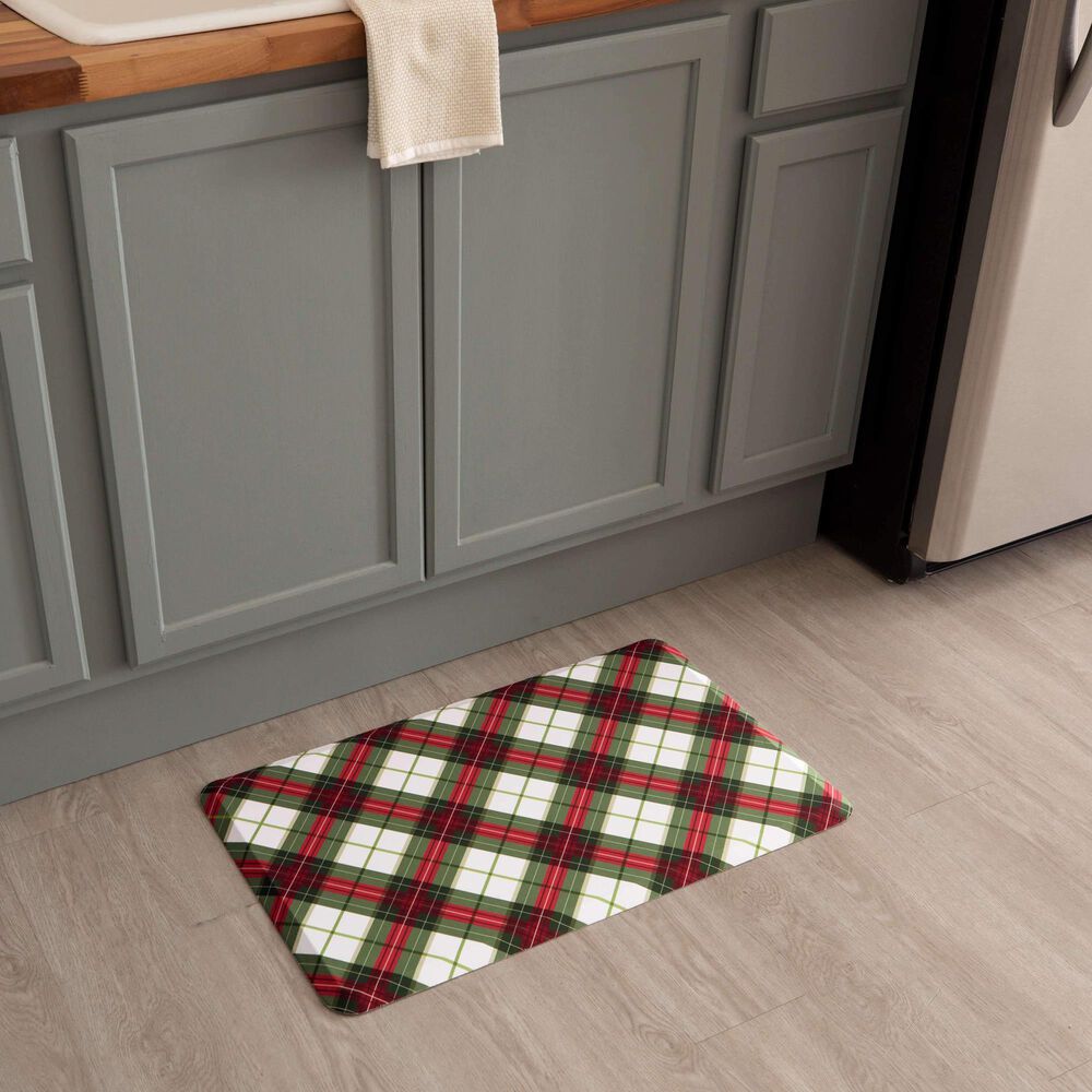 Mohawk Dri-Pro Tis The Season Plaid 1&#39;6&quot; x 2&#39;6&quot; Multicolor Door Mat, , large