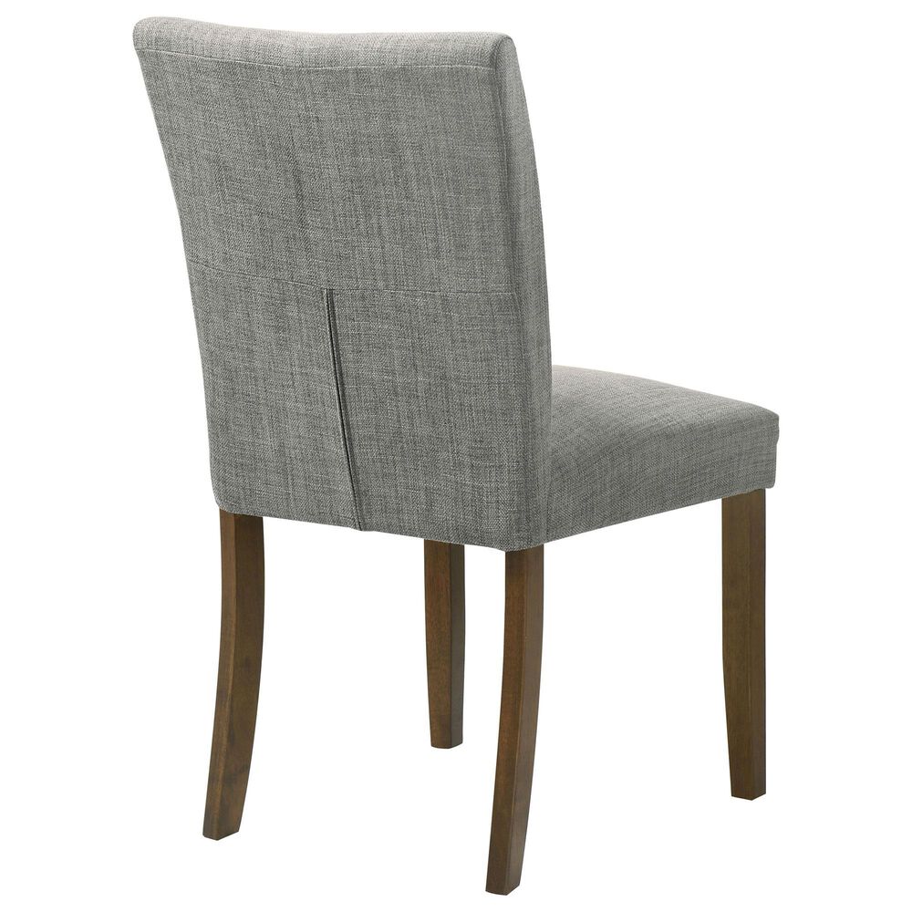 Coaster Cantley Dining Side Chair with Grey Cushion in Rich Brown, , large