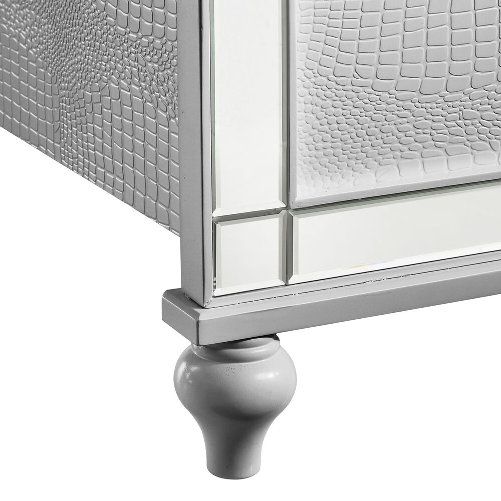 New Heritage Design Valentino Queen Bed in Silver, , large