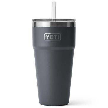 YETI Rambler 26 Oz Stackable Cup with Straw Lid in Charcoal, , large