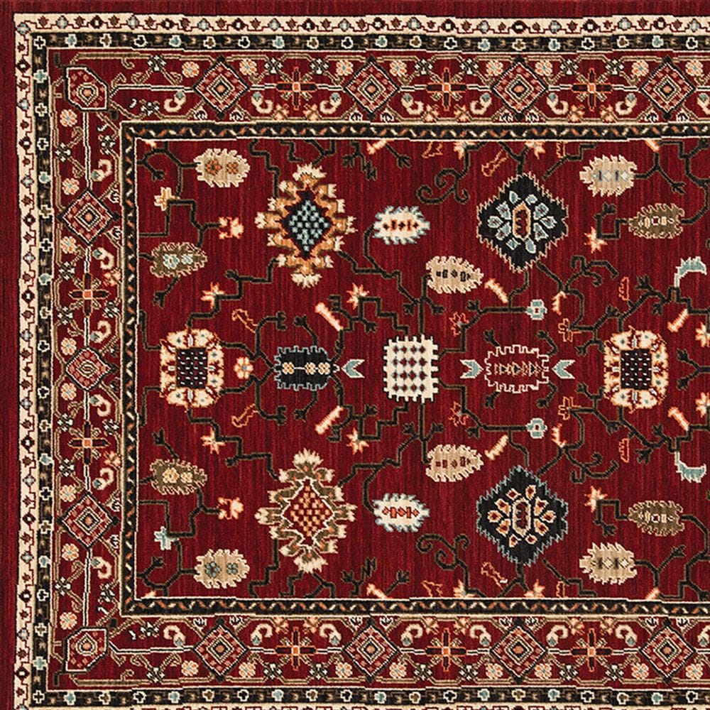Oriental Weavers Lilihan Oriental 043S6 2&#39; x 3&#39; Red and Black Scatter Rug, , large