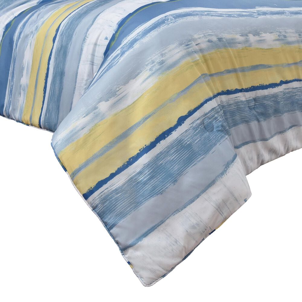 J. Queen New York Seashore 3-Piece King/California King Comforter Set in Blue, White and Yellow, , large