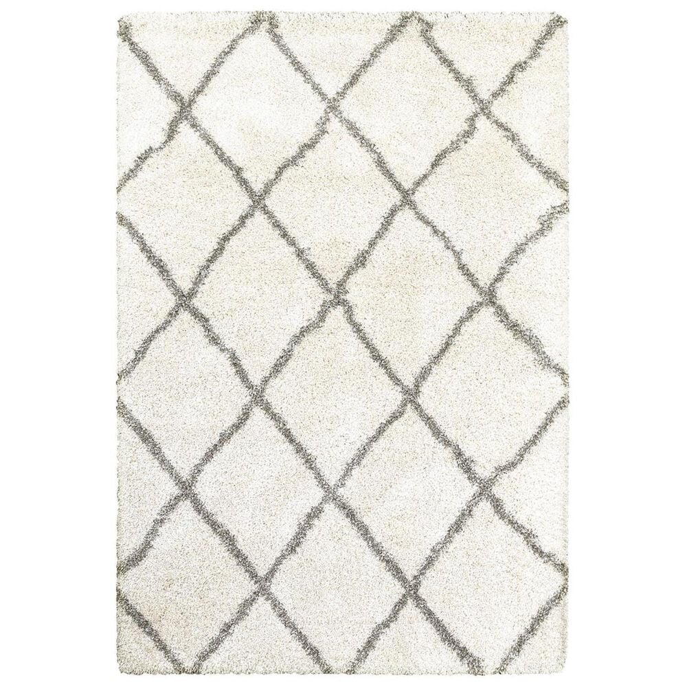 Oriental Weavers Henderson 90W 9"10" x 12"10" Ivory and Grey Area Rug, , large