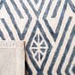 Safavieh Micro-Loop MLP611M 2"3" x 7" Blue and Ivory Runner, , large