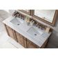 James Martin Vanities Bristol 60" Double Bathroom Vanity in Whitewashed Walnut with 3 cm Arctic Fall Solid Surface Top and Rectangle Sinks, , large